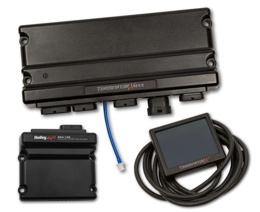 Holley EFI Terminator X-Max System for Ford Coyote with 3.5 Inch Touchscreen and Wiring Harness