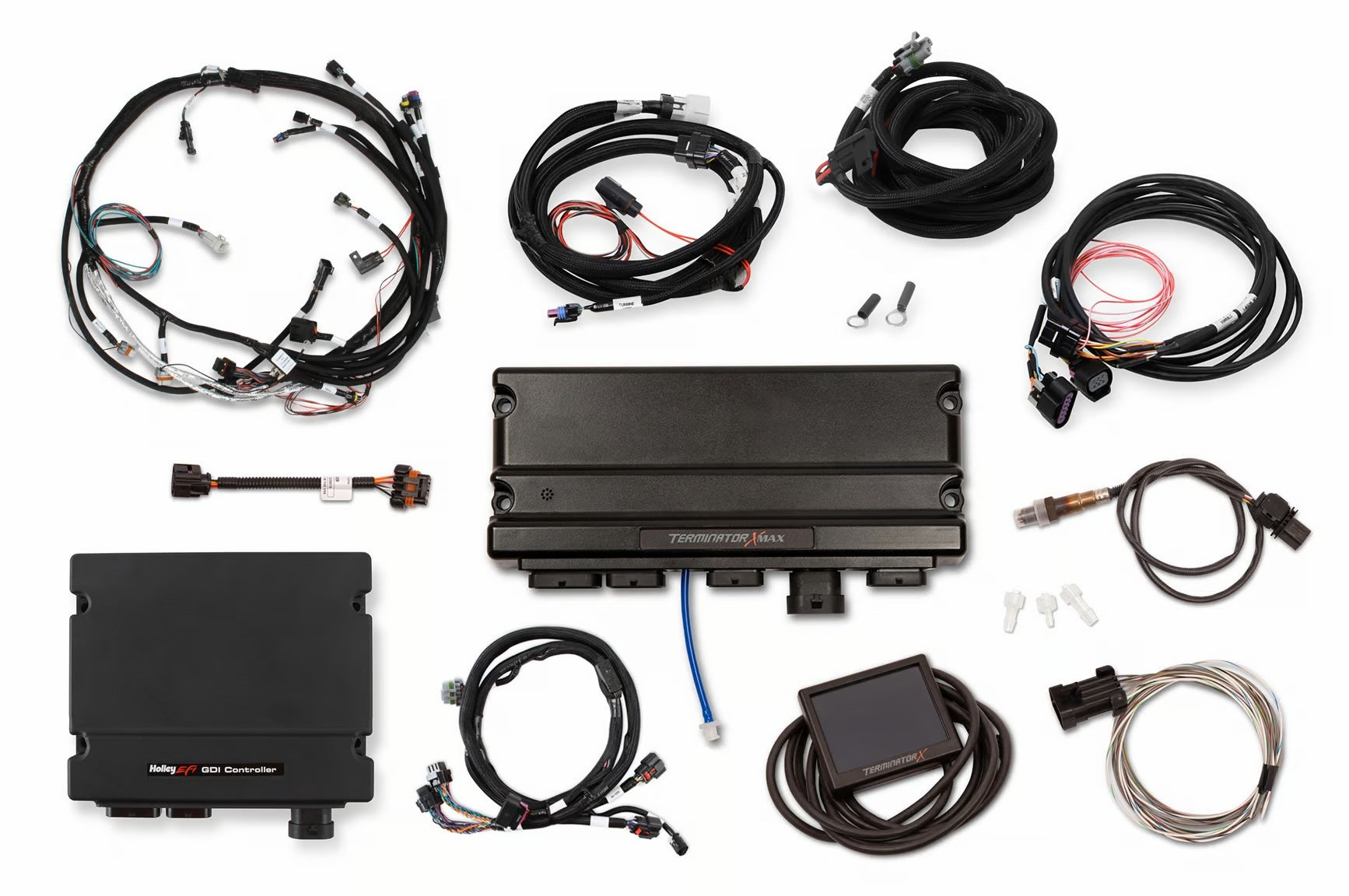 Holley 550-1631 Terminator X Max GM LT GDI Late-Model Fuel Injection System with 3.5 Inch Touchscreen and Wiring Harness