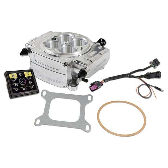 Holley 550-510-3AX Sniper 2 EFI Throttle Body Kit, Square Bore, Aluminum, Silver Finish