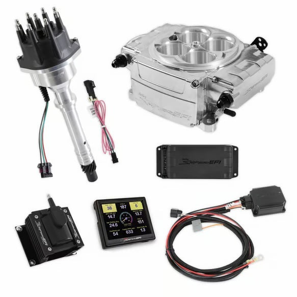 Holley 550-510-3PX-SBC Sniper 2 EFI Throttle Body Kit for Small Block Chevy, Square Bore, Aluminum, Silver
