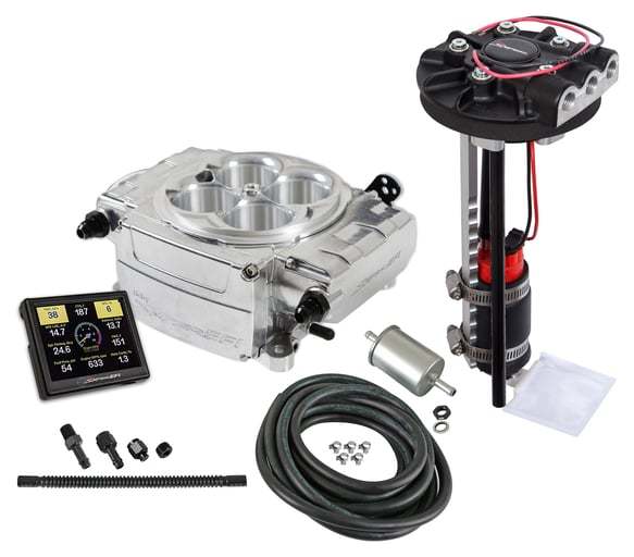 Holley 550-510-3XD Sniper 2 EFI Master Kit Returnless Retrofit with Square Bore Aluminum Throttle Body