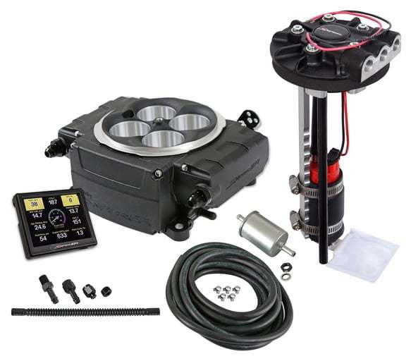 Holley 550-511-3XD Sniper 2 EFI Throttle Body Kit for Square Bore Intake, Aluminum Black Power Coat