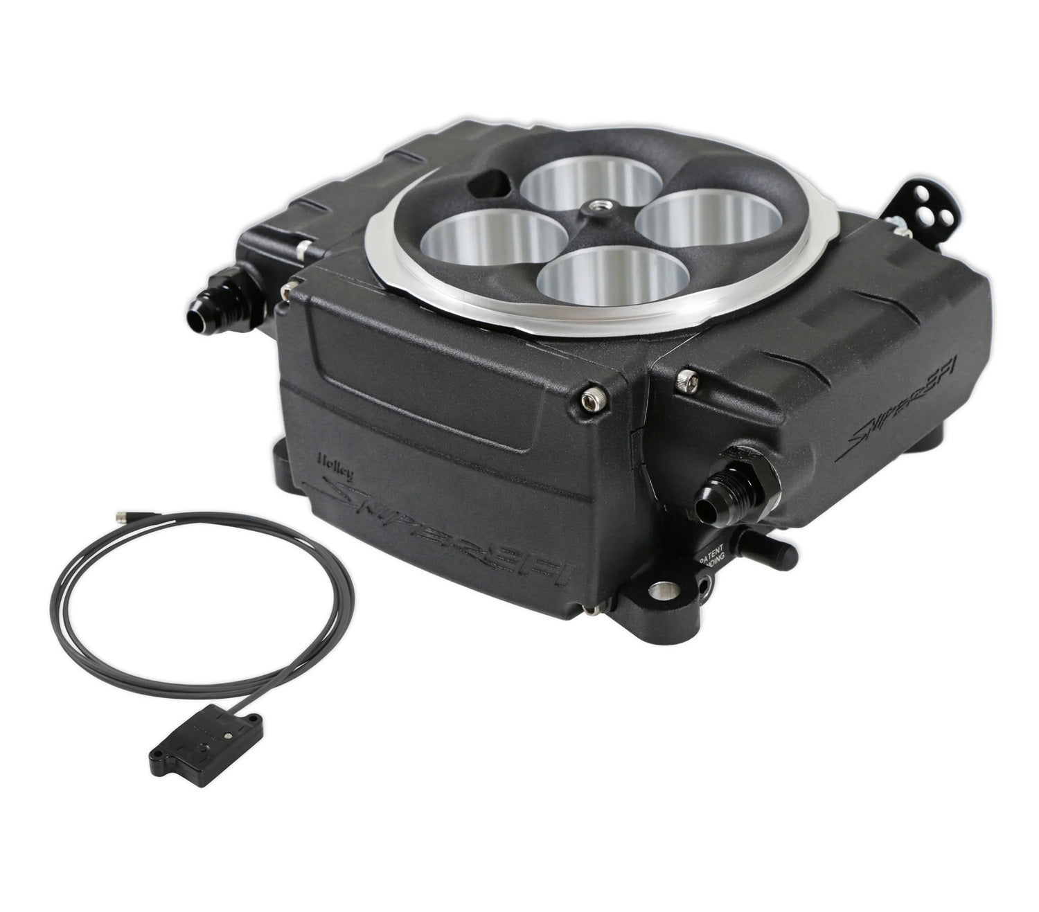 Holley 550-511-BXX Sniper 2 EFI Base Kit with Square Bore Throttle Body, Aluminum, Black Finish