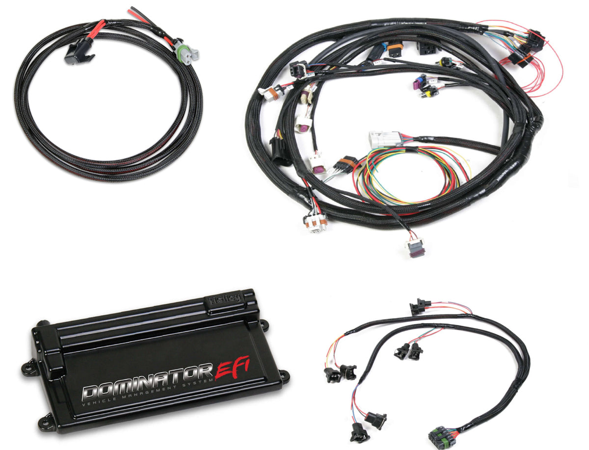 Holley 550-652 Dominator EFI Kit with Wiring Harness for V8 Engines, Universal Fit