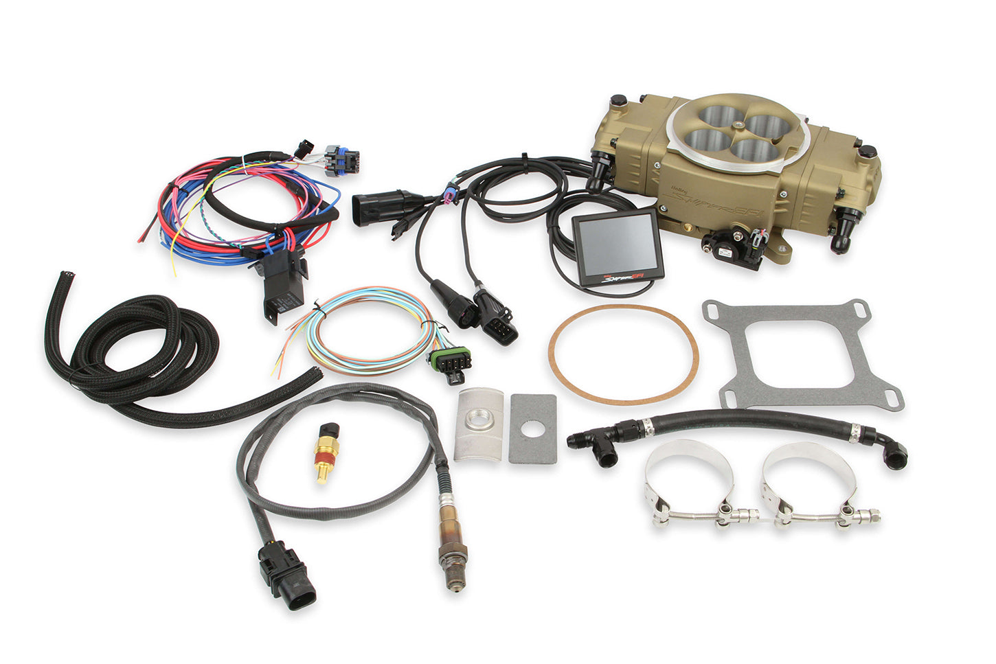 Holley Sniper EFI Stealth 4150 Throttle Body Kit with Gold Finish