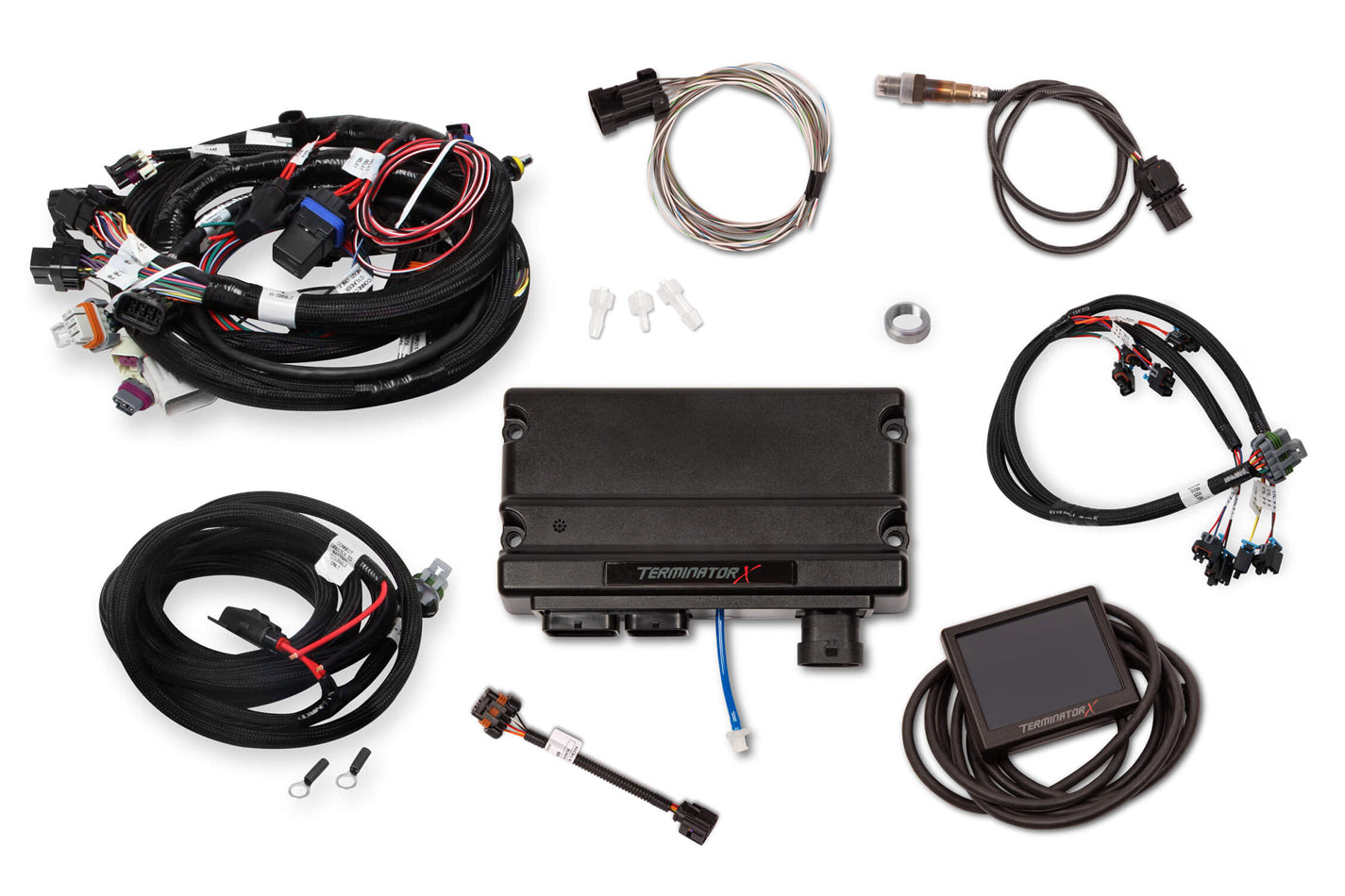 Holley 550-904 Terminator X MPFI Kit for Early LS Truck with 3.5-Inch Touchscreen and Wiring Harness