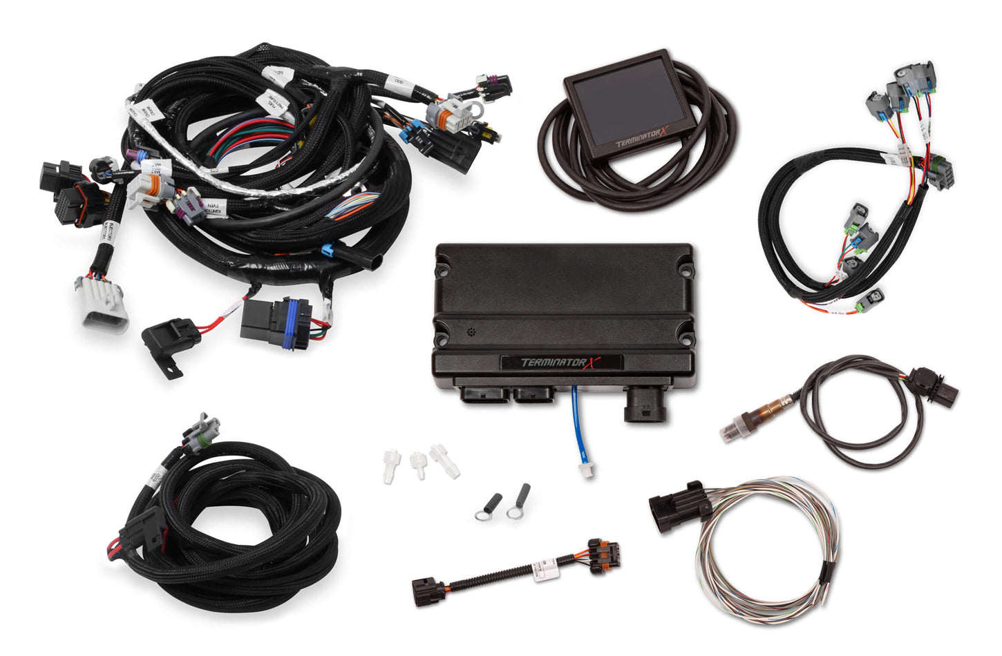 Holley 550-909 Terminator X MPFI Kit for GM LS1 with 3.5-Inch Touchscreen Display and Wiring Harness