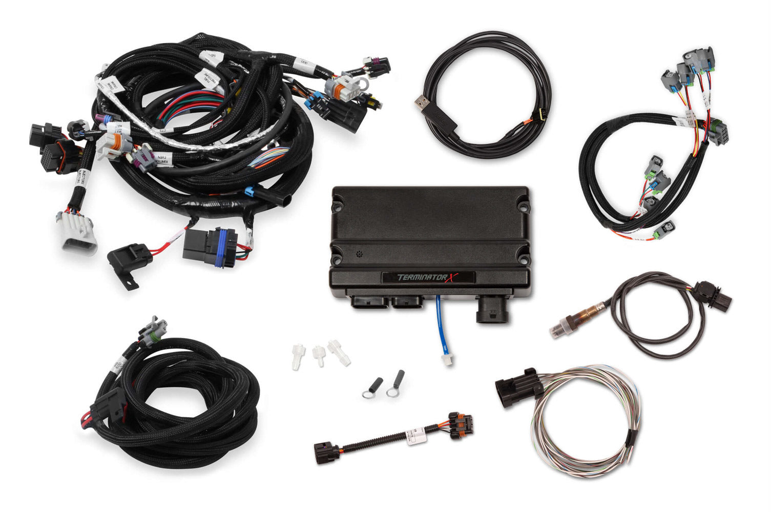 Holley 550-909T Terminator X MPFI Kit for GM LS1 with EV6 Injector Harness