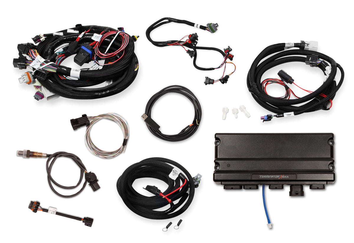 Holley 550-916T EFI Terminator X Max Engine Control Module for GM LS1/LS6 with Transmission Control and Wiring Harness