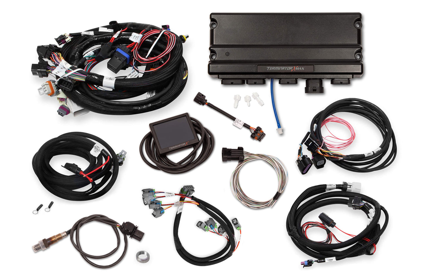 Holley 550-934 Terminator X Max MPFI Kit for GM LS-Series Engines with 3.5-Inch Touchscreen and Wiring Harness