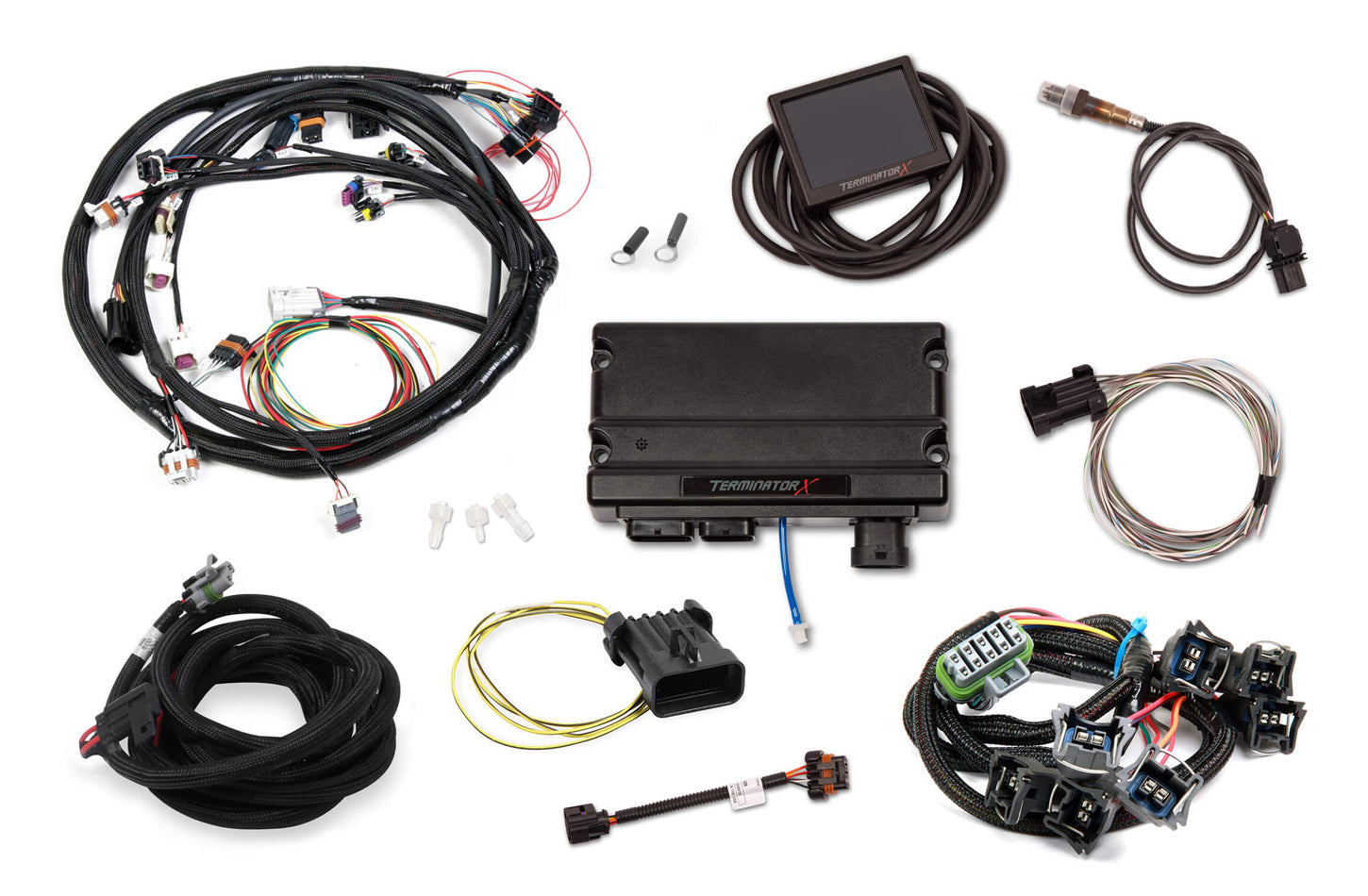 Holley 550-937 Terminator X Ford MPFI Kit with 3.5-Inch Touchscreen and Wiring Harness