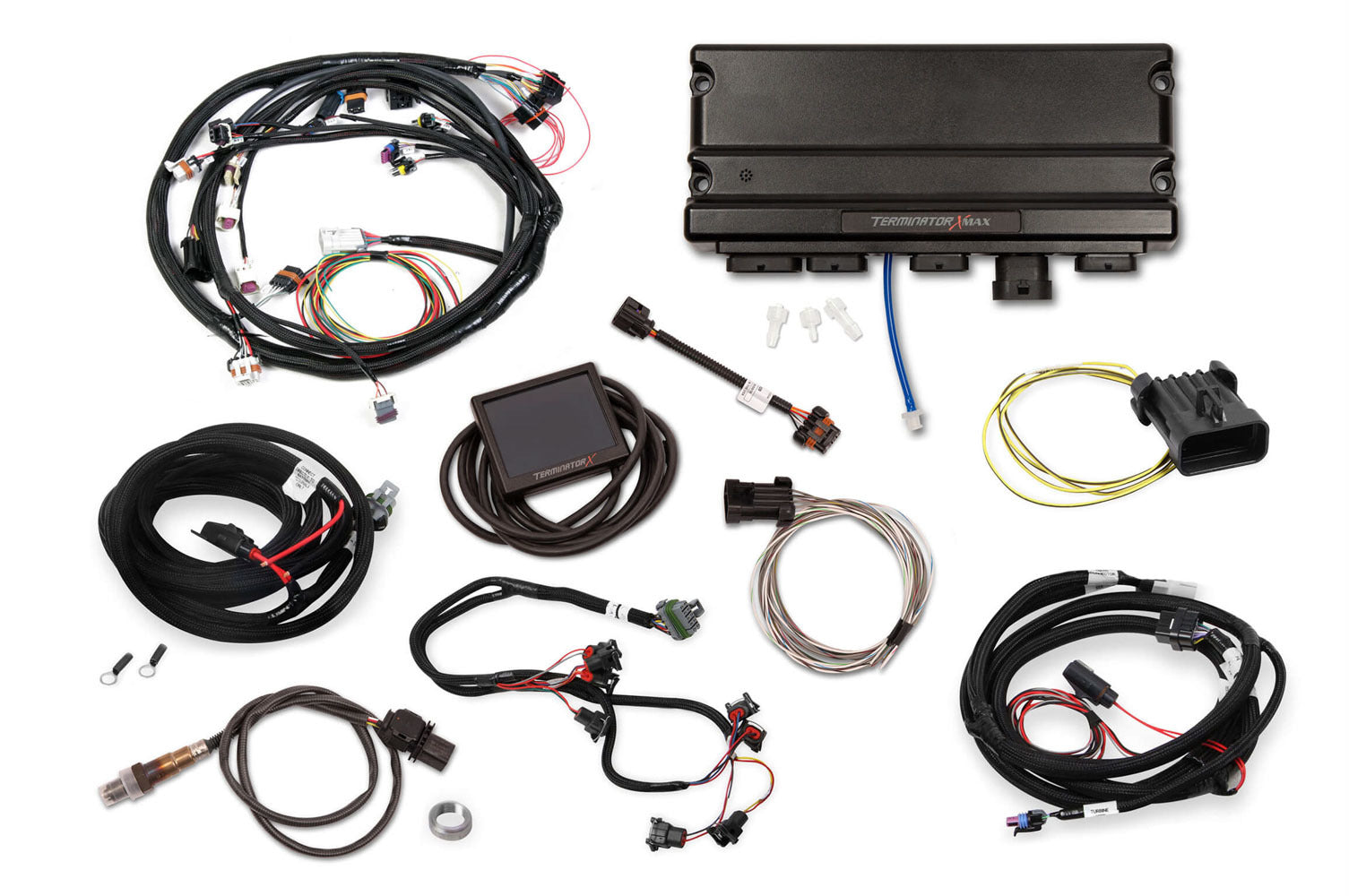 Holley 550-942 Terminator X Max Universal Multi-Point Fuel Injection Kit with Transmission Control for GM 4L80E