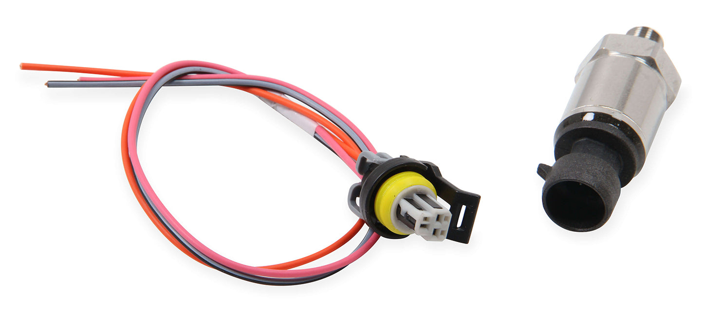 Holley Pressure Transducer 554-136 500 PSI Electric Pressure Sending Unit with 1/8 Inch NPT Male Thread and Harness