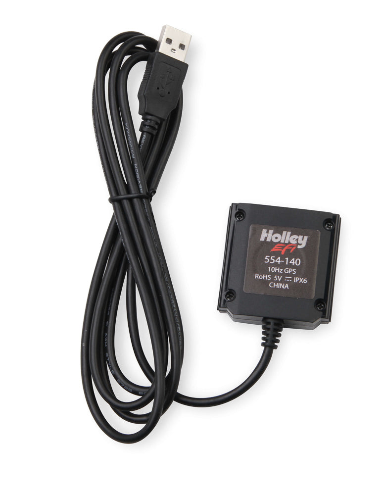 Holley 554-140 Speedometer Sending Unit for Digital Dash, GPS Tracking, 10Hz, 46-Inch Cord, Magnetic Base