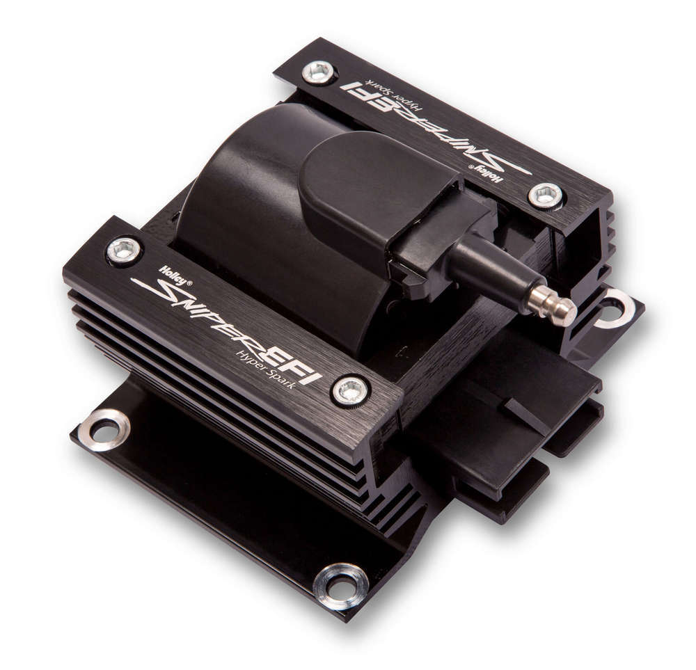 Holley 556-152 Sniper EFI Hyperspark Ignition Coil with 43,000 Volts and 0.441 Ohm Resistance