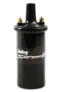 Holley 556-153 Sniper EFI E-Core Ignition Coil, 0.700 Ohm, Female HEI, 45,000 Volts, Black, Universal Fit