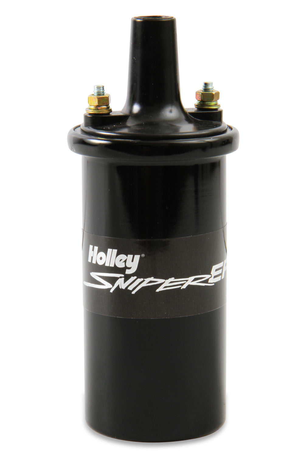 Holley 556-153 Sniper EFI E-Core Ignition Coil, 0.700 Ohm, Female HEI, 45,000 Volts, Black, Universal Fit