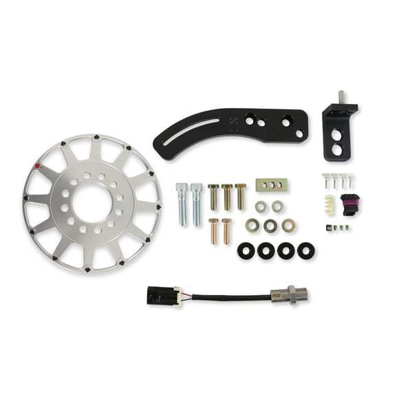 Holley 556-170 8 Inch Big Block Chevy Crank Trigger Kit with Hall Effect Sensor and Flying Magnet