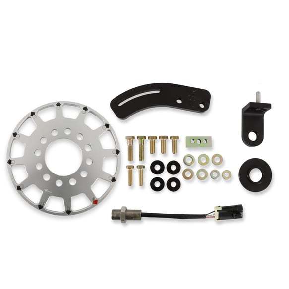 Holley 556-171 7-Inch Crank Trigger Kit for Small Block Chevy with Hall Effect Sensor and Flying Magnet