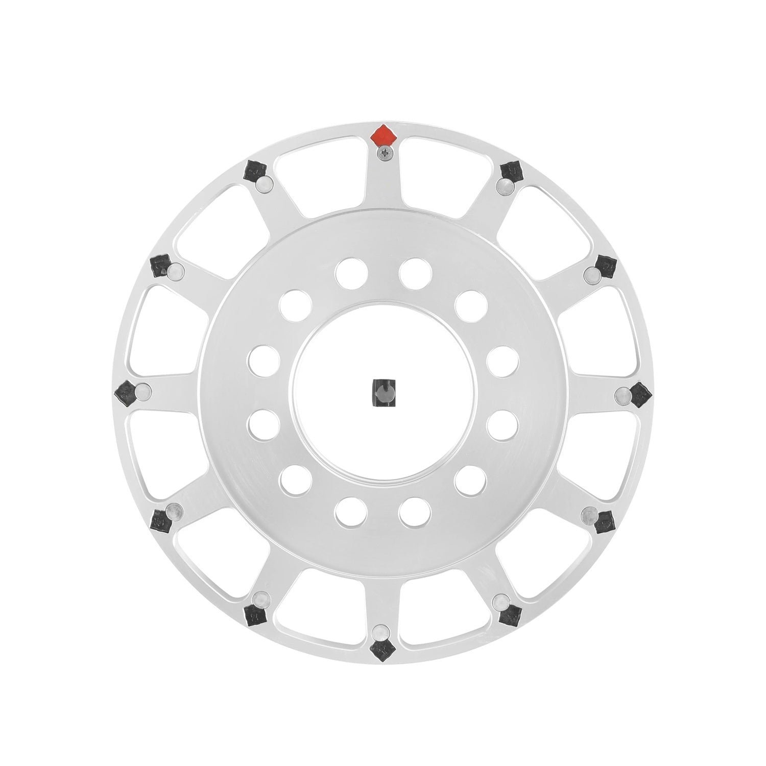 Holley 556-180 Crank Trigger Wheel for GM LS-Series, 8 Inch, Aluminum, Clear Anodized Finish