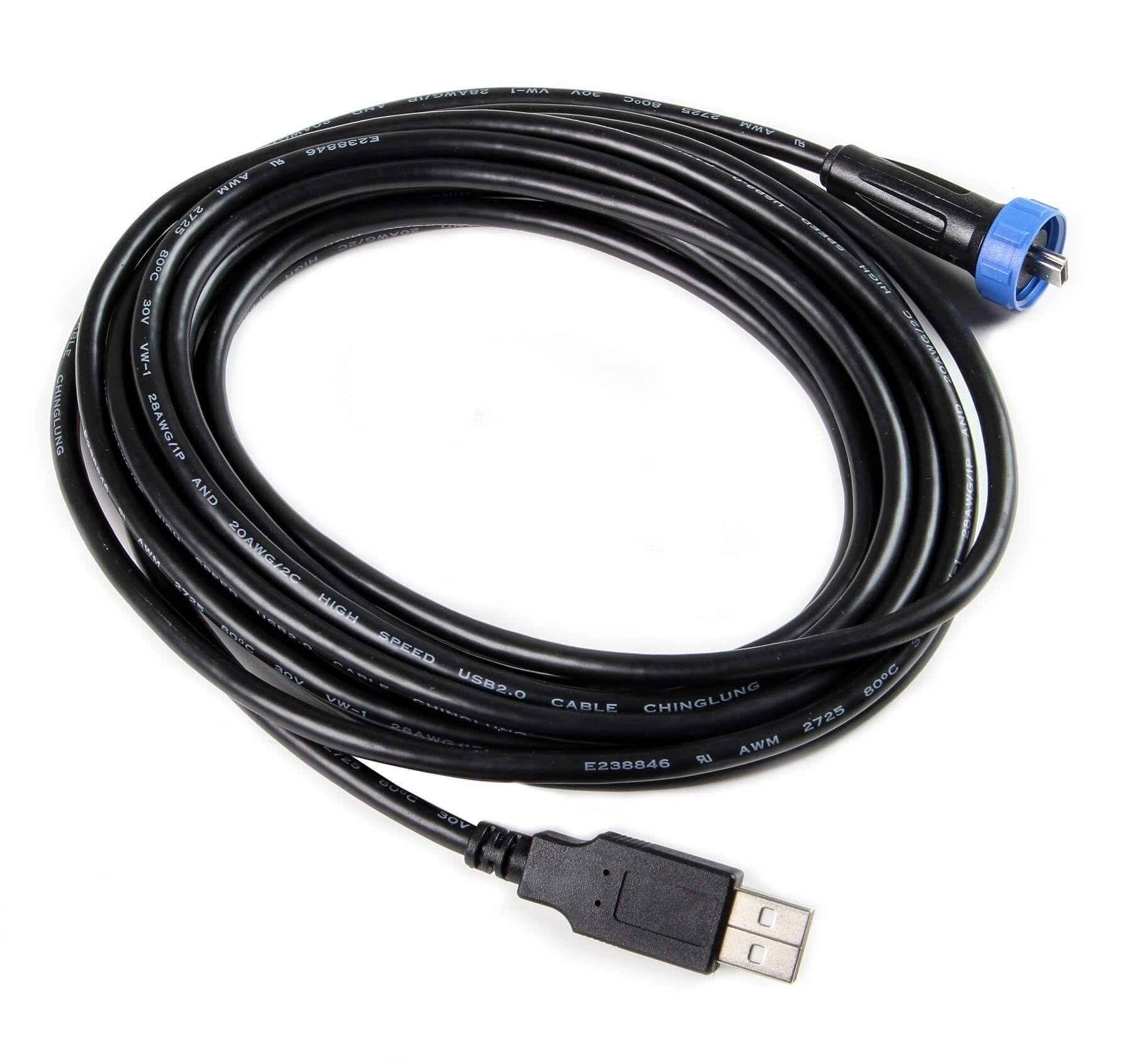 Holley 558-438 Sealed USB to Mini USB Data Transfer Cable, 15 ft Length