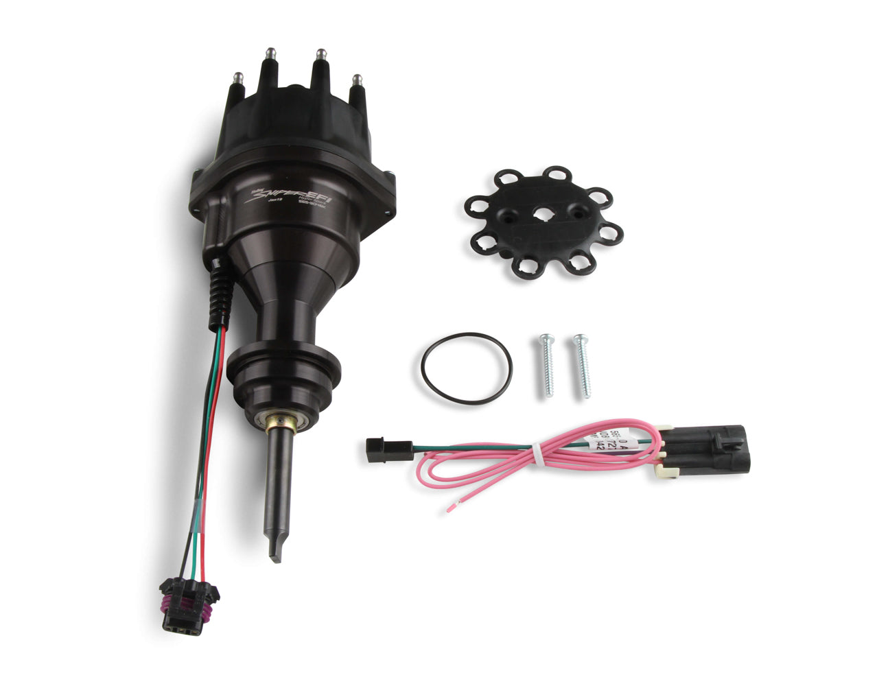 Holley 565-304BK Sniper EFI Hyperspark Distributor for Small Block Mopar, Black Finish