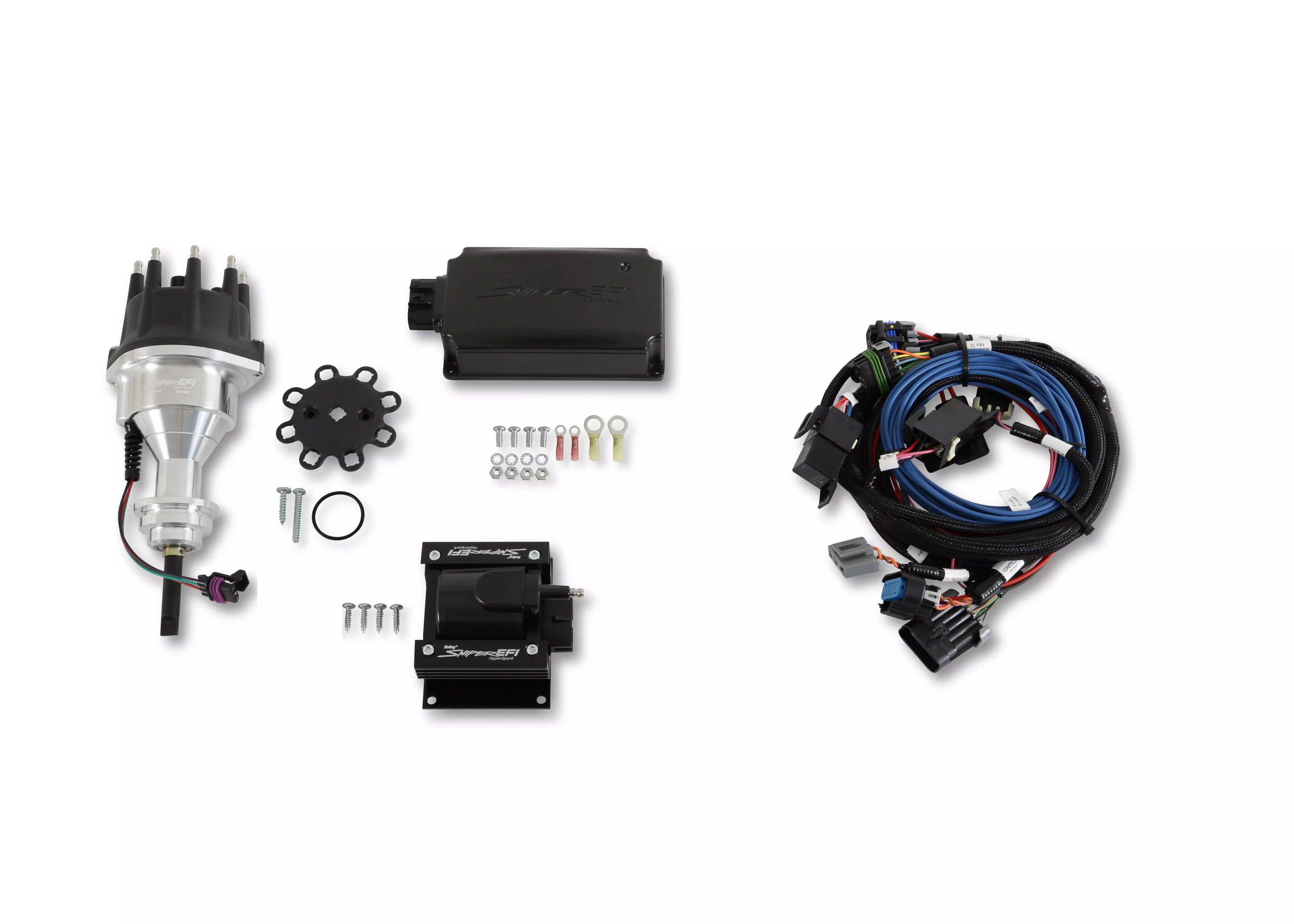 Holley 565-305K Hyperspark Ignition Kit for Mopar B-Series Engines, Aluminum, Polished Finish