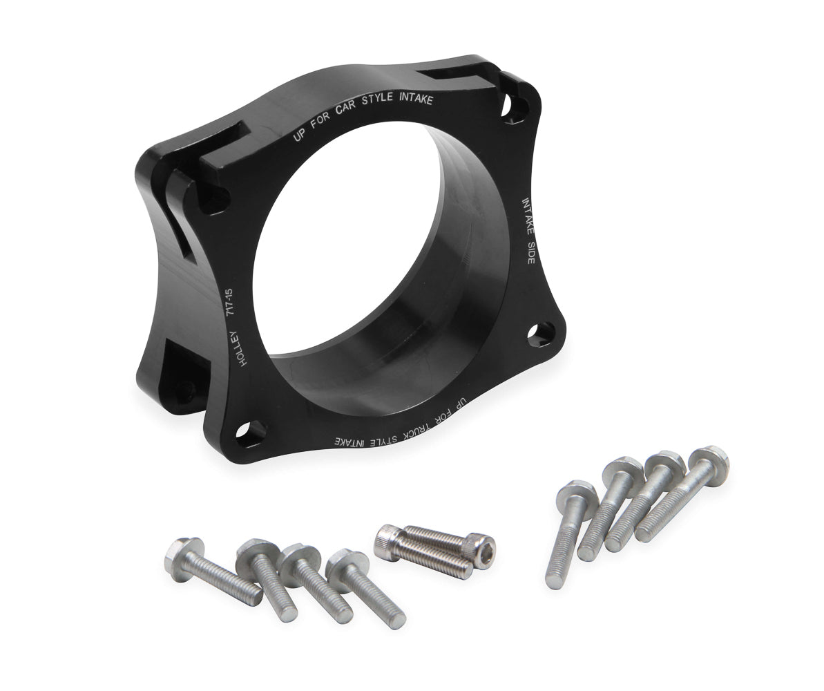 Holley 717-15 Throttle Body Angle Adapter for GM LS and LT Series Engines