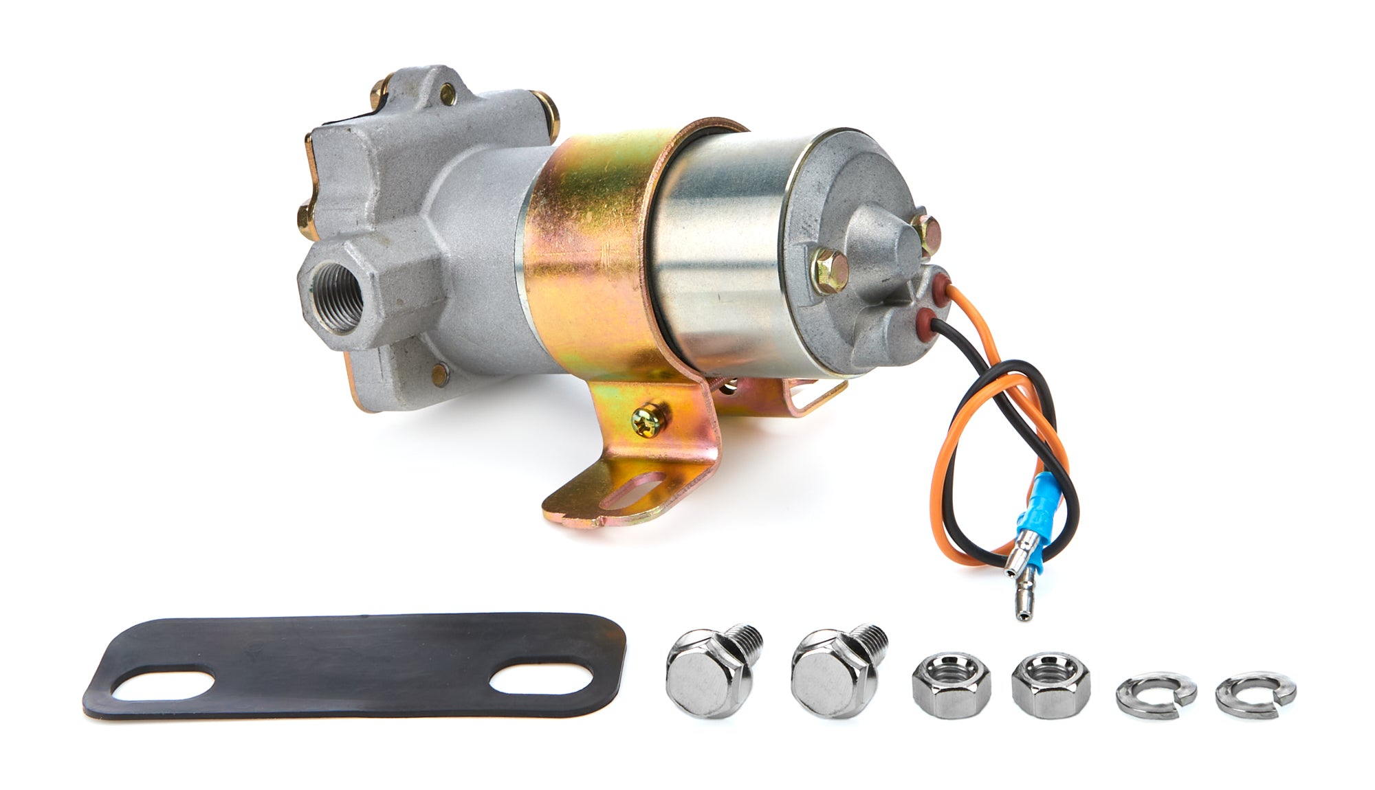 Holley 80000102 Sniper High Pressure Fuel Pump, Electric In-Line Fuel Pump, 120 GPH at 9 PSI, 3/8 Inch NPT Fittings, Aluminum Body