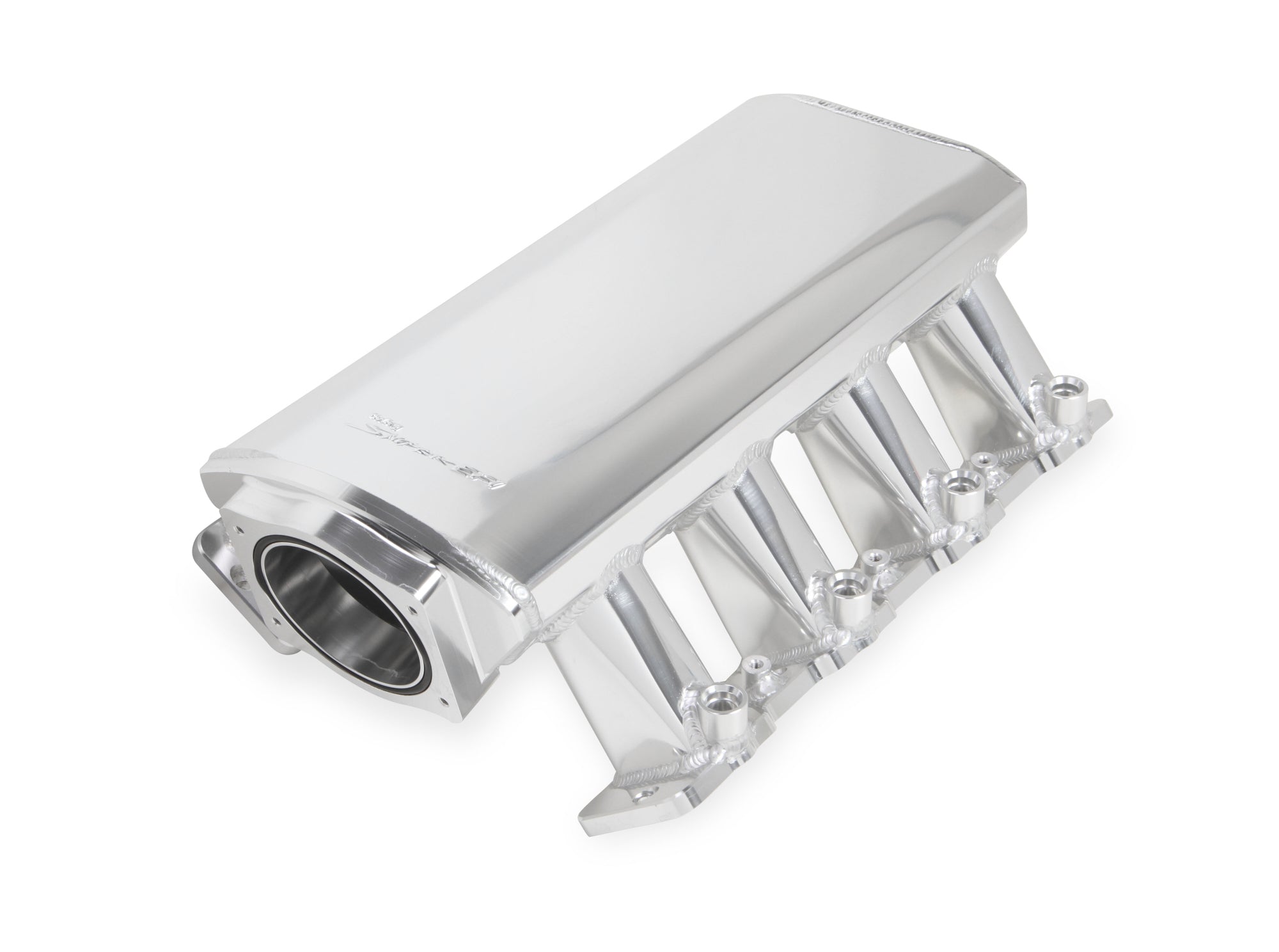 Holley 820041-1 Sniper EFI Fabricated Intake Manifold for GM LS-Series Engines, 102mm Throttle Body Flange, Aluminum, Silver