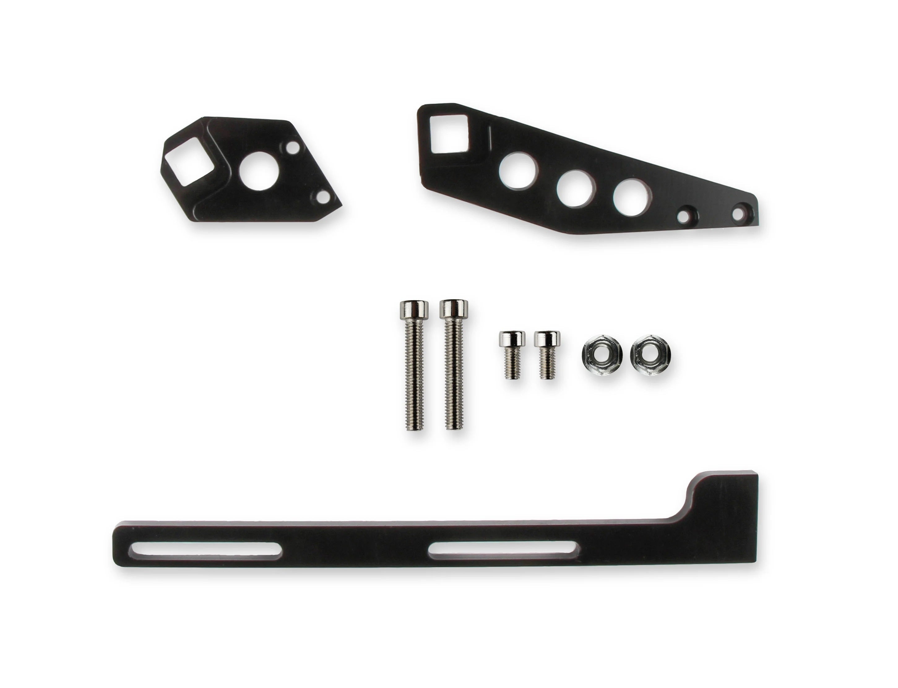 Holley 870017 Sniper EFI Manifold Mount Throttle Cable Bracket Kit for LS1, LS2, and LS6 Engines, Aluminum, Black Anodized