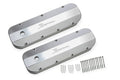 Holley 890002 Sniper Fabricated Tall Valve Covers for Big Block Chevy, Aluminum, Silver Anodized