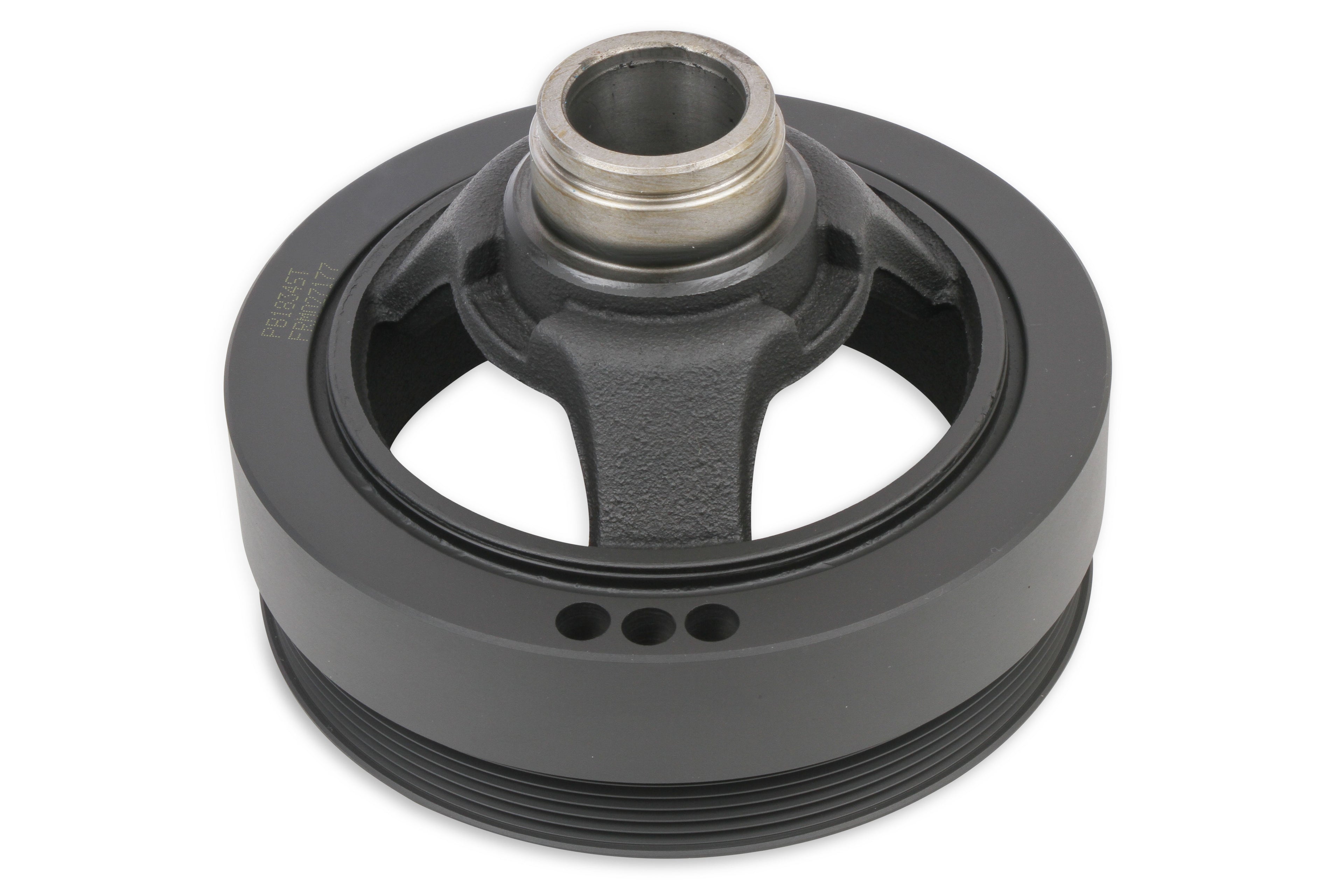 Holley Harmonic Damper for GM LS-Series Engines, OEM Style, 7.5 Inch OD, Steel, Black Finish