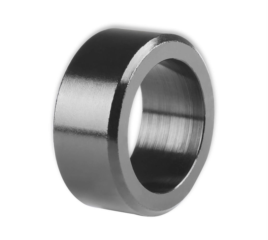 Holley Crankshaft Damper Spacer 97-333 for LS7 Wet Sump Conversion, 0.900 Inch Thick Steel, Black Zinc Finish