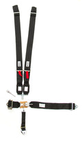 Hooker Harness 51000 5-Point Latch and Link Harness System with Ratchet Adjustment in Black