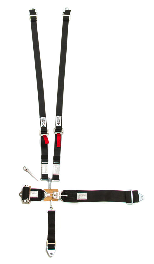 Hooker Harness 51100 5-Point Latch and Link Racing Harness with Ratchet Adjustment and Wrap Around Design