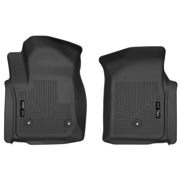 Husky Liners HSK13201 WeatherBeater Front Floor Liners for GM Fullsize Trucks, Black Textured Plastic