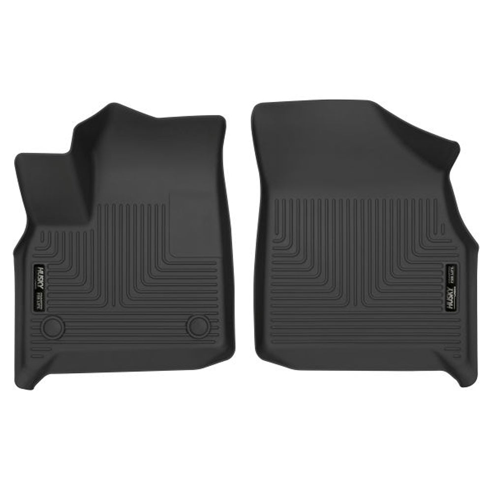 Husky Liners 13251 WeatherBeater Front Floor Liners for GM Midsize SUVs, Black Textured Plastic Pair