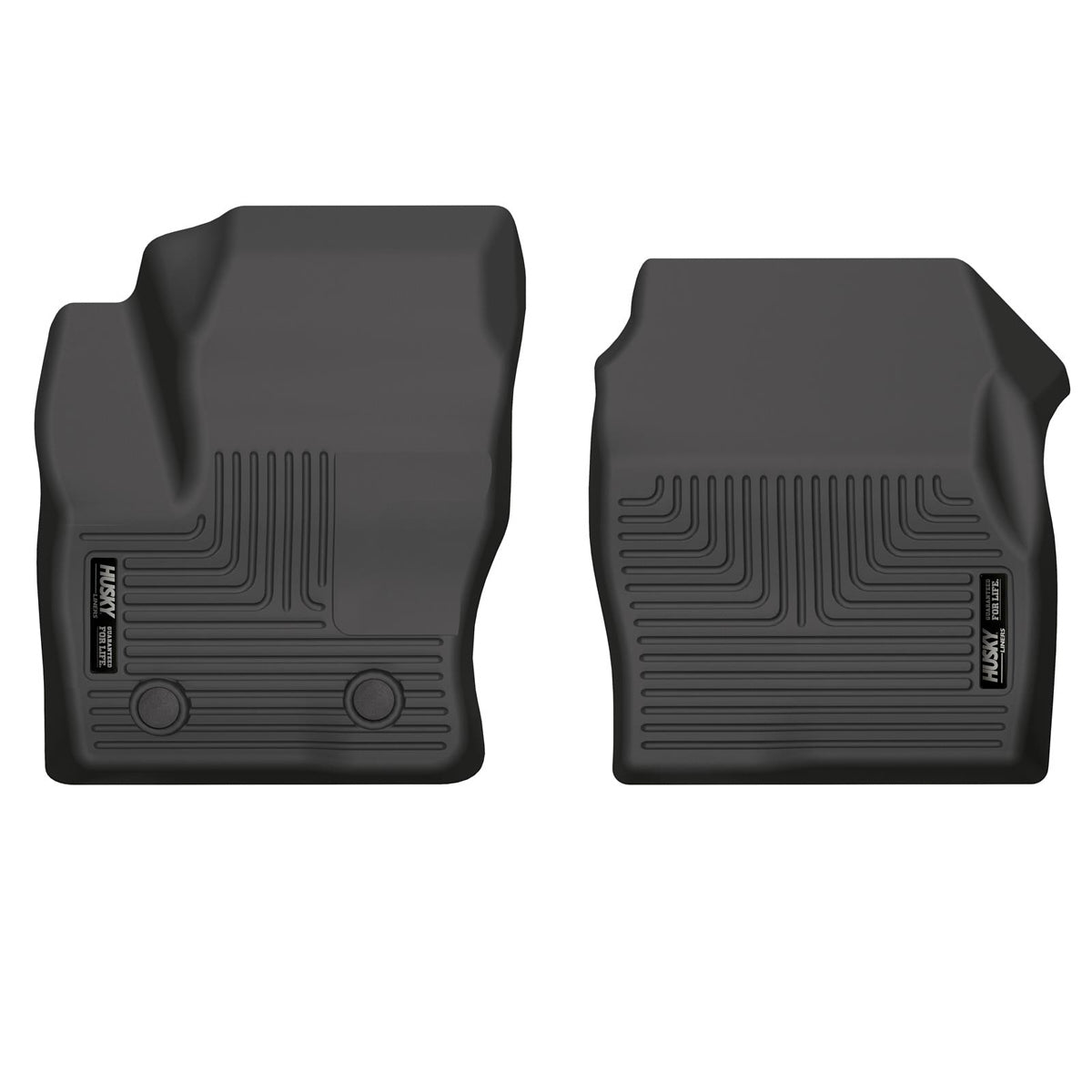 Husky Liners WeatherBeater Front Floor Liners for Ford Transit Connect 2020-2023, Black Textured Plastic Pair