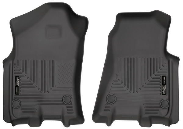 Husky Liners 13741 WeatherBeater Front Floor Liners for Dodge Ram 1500 Crew Cab, Black Textured Plastic