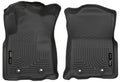 Husky Liners 13971 WeatherBeater Front Floor Liners for Toyota Midsize Trucks, Black Textured Plastic Pair