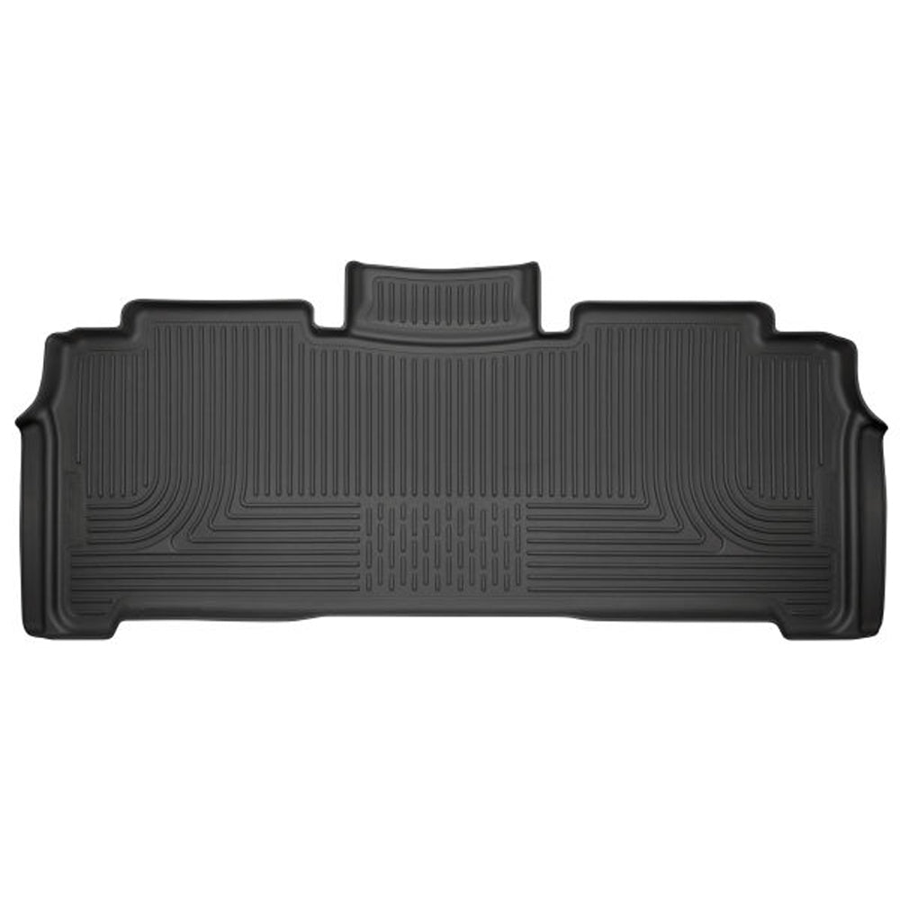 Husky Liners 14011HUL WeatherBeater Second Row Floor Liner for Mopar Minivans 2017-2022, Black Textured Plastic