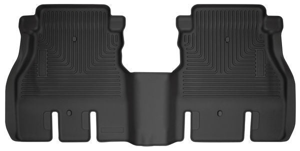 Husky Liners 14041 WeatherBeater Second Row Floor Liner for Jeep Wrangler JL 2018-2023, Black Textured Plastic