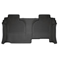 Husky Liners WeatherBeater Floor Liner for 2019 GM Fullsize Truck, Second Row, Black Textured Plastic