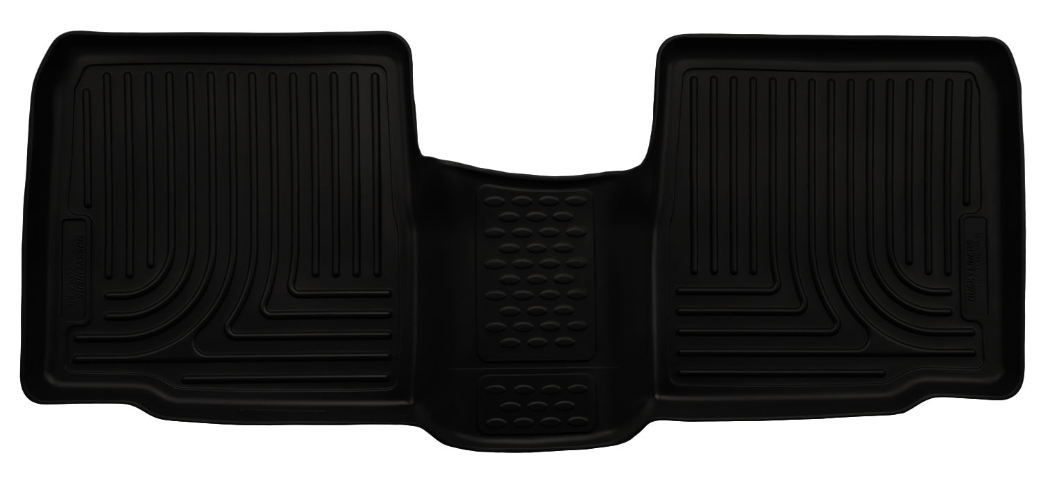 Husky Liners 14761 WeatherBeater 2nd Row Floor Liner for Ford Midsize SUVs, Crew Cab, Black Textured Plastic