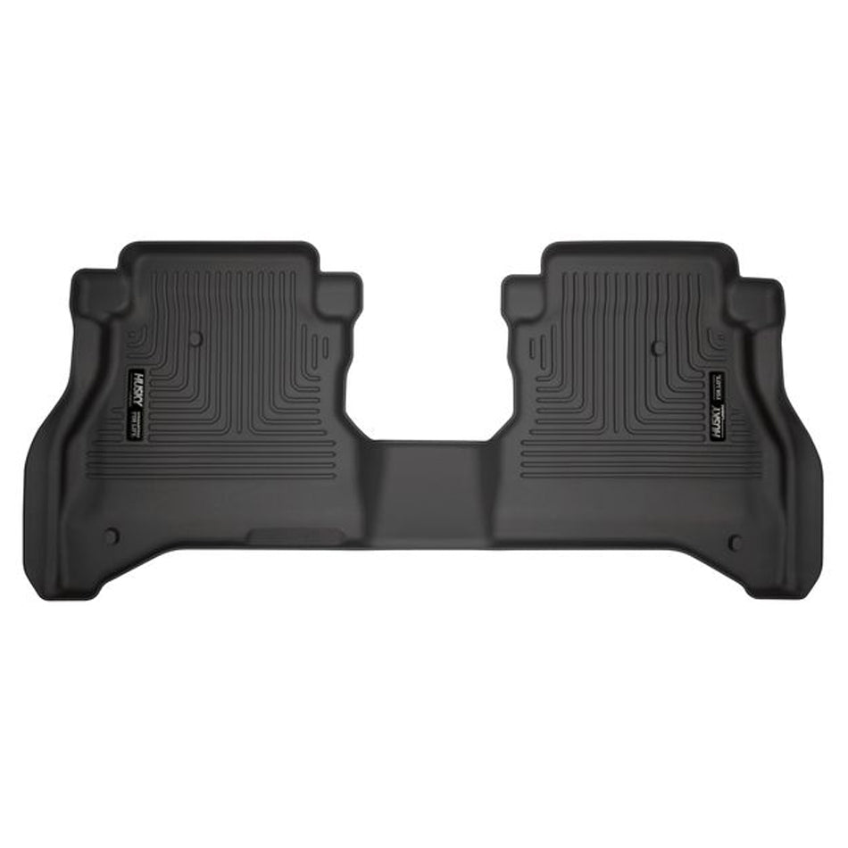 Husky Liners 14881 WeatherBeater Second Row Floor Liner for Jeep Gladiator 2020, Black Textured Plastic