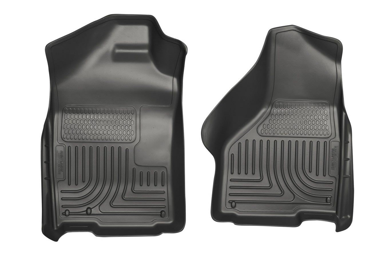 Husky Liners 18031 WeatherBeater Front Floor Liners for Dodge Ram 2009-2014, Black Textured Plastic