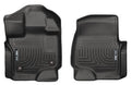 Husky Liners 18361 WeatherBeater Front Floor Liners for Ford F-150, Black Textured Plastic
