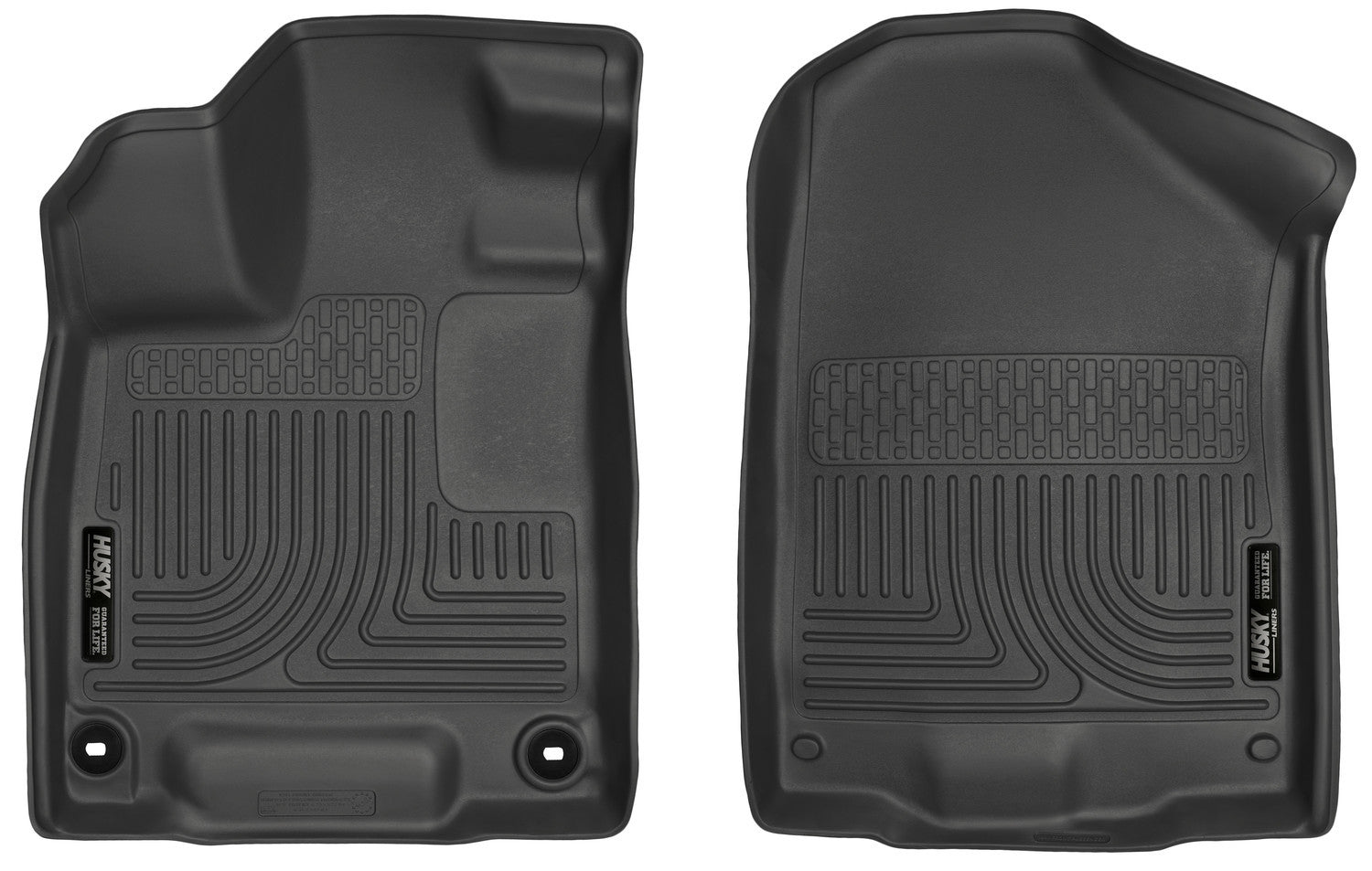 Husky Liners HSK18411 WeatherBeater Front Floor Liners for Honda Pilot 2016-2024, Black Textured Plastic Pair