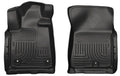 Husky Liners WeatherBeater Front Floor Liners for Toyota Tundra 2012-2022, Black Textured Plastic Pair